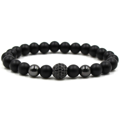 

Fashion Lava Stone Beads Bracelet Men Women Charm Bracelets Gift