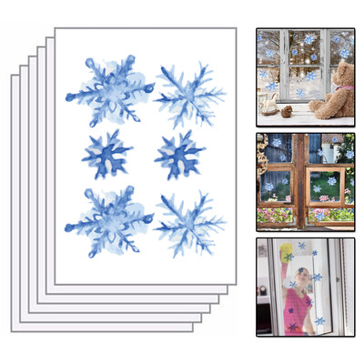 

Waterproof Wall Sticker Nordic Minimalism Snowflakes Living Room PVC Decoration