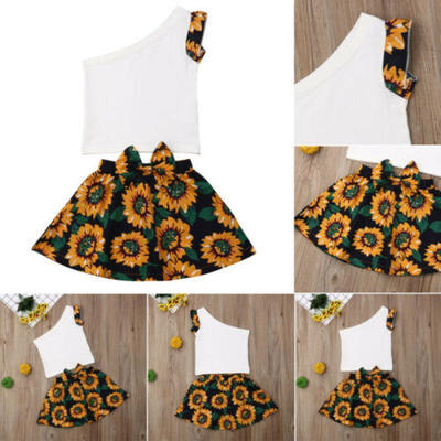 

Baby Girls Floral Clothing Sets Kids Girls 2pcs Outfits For Toddler Clothes Suit