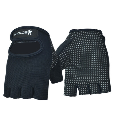 

Unisex BOODUN Anti-slid Half Finger Racing Riding Mittens Shockproof Hollow Unisex Fitness Bicycle Short Gloves