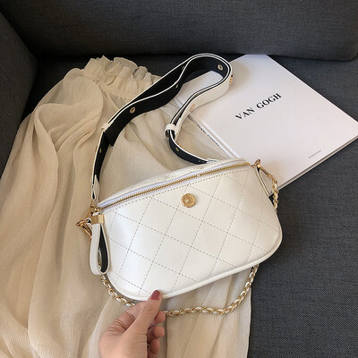 

Summer rhombic chain bag female 2019 new Korean version of the wild single shoulder slung fashion portable chain shell bag
