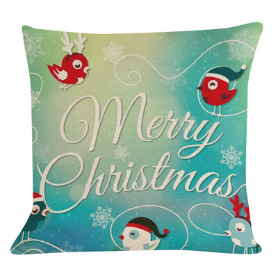 

Tailored New Christmas Cotton Linen Pillow Case Sofa Cushion Cover Home Decor