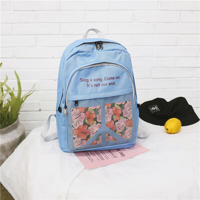 

Schoolbag womens backpack Korean version of ins simple backpack students junior high school girls campus Japanese version of larg