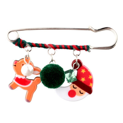 

Women Multicolor Pearl Christmas Brooch Pin Breastpin Jewelry Gift Healthy