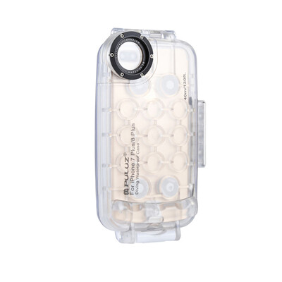 

PULUZ for iPhone X &  40m130ft Waterproof Diving Housing Case for Surfing Swimming Photo Video Taking Underwater Cover White