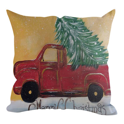 

Tailored Christmas Pillow Cover Pillowcases Decorative Sofa Cushion Cover Home Decoration