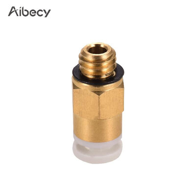 

Aibecy PC4-M6 Male Straight Pneumatic Tube Push Fitting Connector Compatible for CR-10 Ender 3 3D Printer Extruder