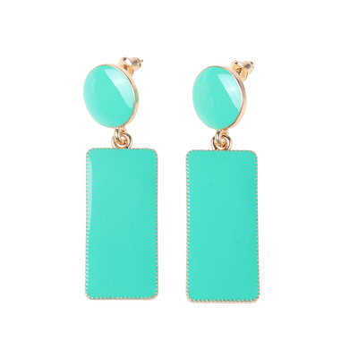 

Retro Long Fringing Earring Fashion Black Blue Green Yellow Enamel Drop Dangle Drop Earrings Jewelry Accessory For Women