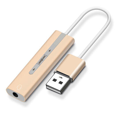 

2 in 1 External Sound Card USB to 35mm Jack Headset Microphone Adapter