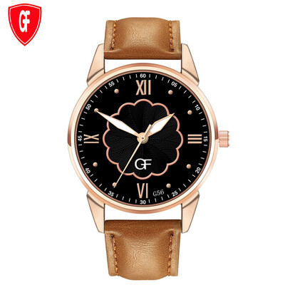 

Gobestart Hot Man Leather Watch Whatever Late Anyway Letter Watches New Pointer glow