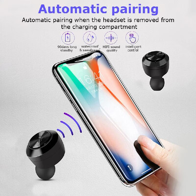 

TWS Earbuds BT 50 True Wireless Headphones In-Ear Headset Noise Reduction Earphones Waterproof Sport Headphone with Mic