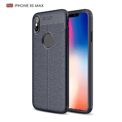 

For IPhone XS Max XS XR Full Cover Case Soft TPU Brushed Leather Cover For IPhone XR XS XS Max Back Cover