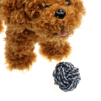 

Tailored Puppy Dog Cat Pet Toy Cotton Braided Knot Rope Chew Knot Chewing Toy OR