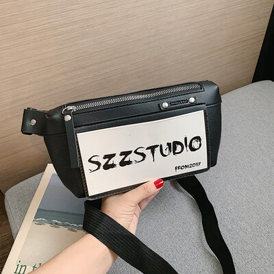

Summer new high-end bag female 2019 new wave Korean version of the fashion hit color pockets wild broadband Messenger chest bag