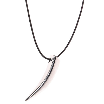 

Fashion Brave Mens Necklace Stainless Steel Wolf Tooth Necklace Animal Pendant Necklaces Jewelry Gift Wholesale