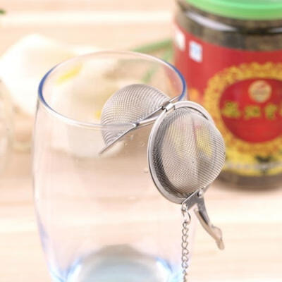 

Hot Tea Infuser Ball Mesh Loose Leaf Herb Strainer Stainless Steel Secure Locking 2&quot