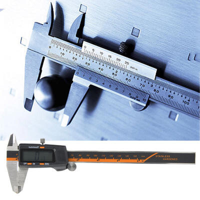 

Greensen Stainless Steel Digital Display Vernier Caliper Micrometer Gauge Measuring Tool mminF 0-150mm