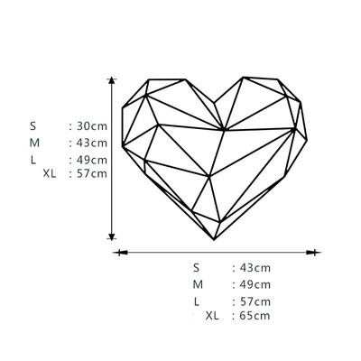 

〖Follure〗Valentines Day Love Geometry Window Wall Sticker Mural Decor Decal Removable