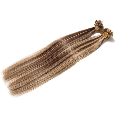 

100 Remy Hair Human Hair Extensions U Tip Hair Extensions Straight Silky Hair