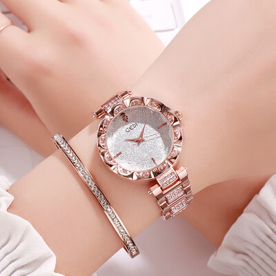 

2019 Shiny Quartz Ladys Watches Elegant Rose Gold Women Wrist Watch Brand Luxury Relogio Feminino Reloj Mujer Female Clock New