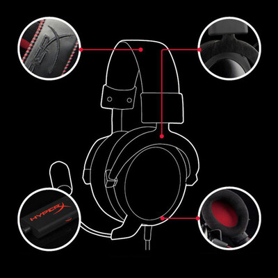 

Kingston HyperX Cloud Core Professional Esport Gaming Headset Headphone Earphone KHX-HSCC-BK-FR