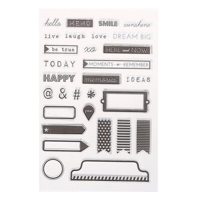 

Transparent Clear Stamp DIY Silicone Seals Scrapbooking Card 35