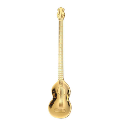 

1Pc Stainless Steel Multicolor Guitar Shape Coffee Mixing Spoon Bartea Cold Drink Spoon