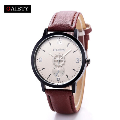 

〖Follure〗Women Fashion Leather Band Analog Quartz Round Wrist Watch Watches Black