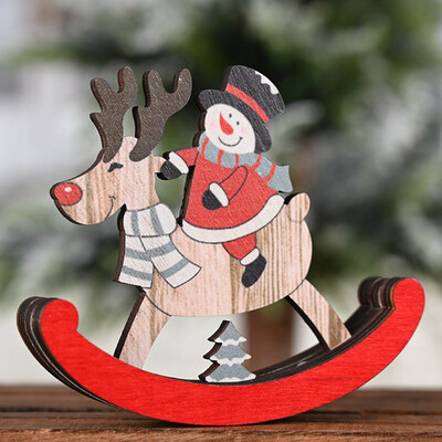

Elk Santa Xmas Tree Wooden Ornaments Christmas Party Diy Crafts Home Decoration Xmas Decoration
