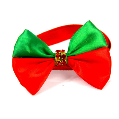 

Festive Pet Cat Dog Neck Collar Rope Christmas Ribbon Bow Pet Collar Unique