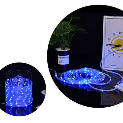 

Outdoor LED String Lights 393 Feet 100 LEDs Solar Powered Copper Wire Rope Lights Party Wedding Decor