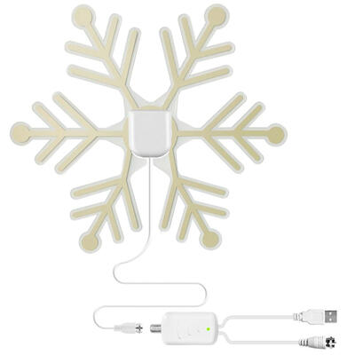 

TV Antenna High Gain Amplifier HDTV Digital TV Signal Reception 80 Miles