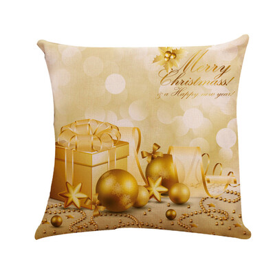 

Tailored Happy Christmas Pillow Cases Sofa Cushion Cover Home Decor Pillow Case