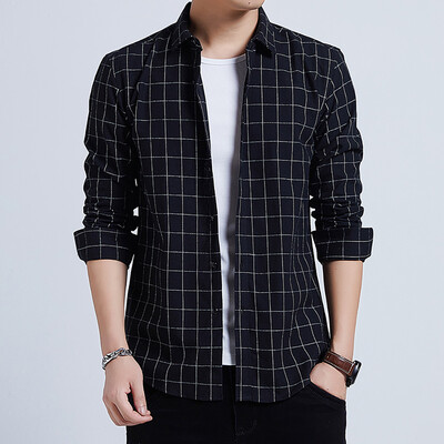 

Tailored Mens New Casual Fashion Striped Loose Lapel Long Sleeve Shirt Tops Blouse