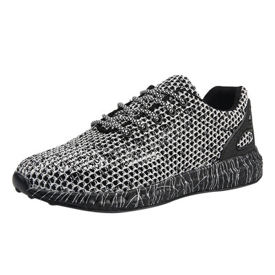 

2019 spring summer men sneaker Mens Hollow Mesh Breathable Sneakers Lightweight comfortable Casual Non-Slip Sneaker Shoes