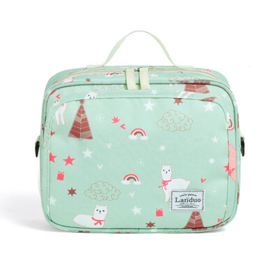 

landuo Diaper Bag Baby Bottle Printed Cartoon Large Capacity Mom