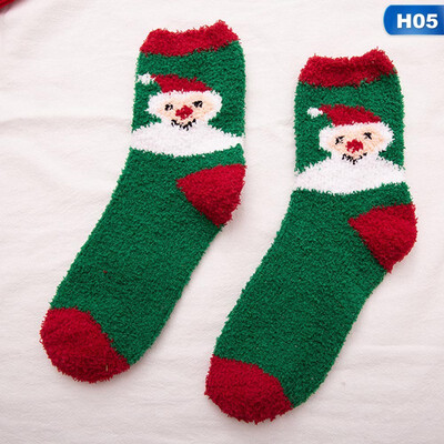 

New 2019 Women Sock Winter Warm Christmas Gifts Soft Cute Santa Claus Deer Socks Christmas Socks Cute