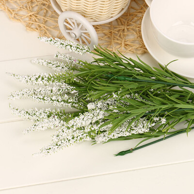 

Gobestart Home Decoration 21 Heads Lavender Bouquet Wedding Flowers High Simulation