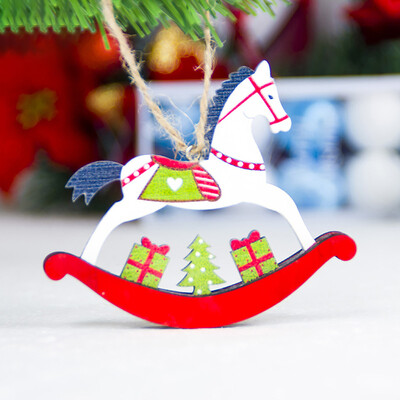 

〖Follure〗Home Decor Gifts Wooden Pendant Christmas Tree Door Ornament Party Hanging Decor