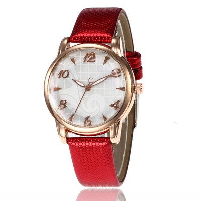 

Snake skin pattern casual ladies quartz watch simple trend digital watch