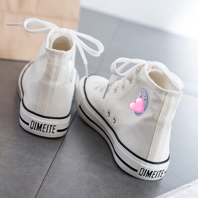 

2019 fall new version of the Korean version of small white canvas shoes womens shoes flat soles students cloth shoes black b