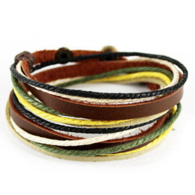 

Leather Bracelet Mens Fashion Bracelet Bangles