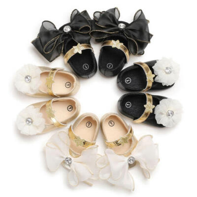 

USA Baby Girl Sandals Infant Flower Shoes Princess Party Sandals Soft Sole Shoes