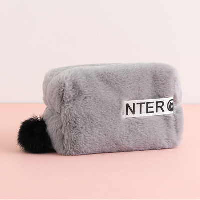

Tailored Cute Plush Storage Bag Multi-Function Cosmetic Bag Household Goods Storage Bag