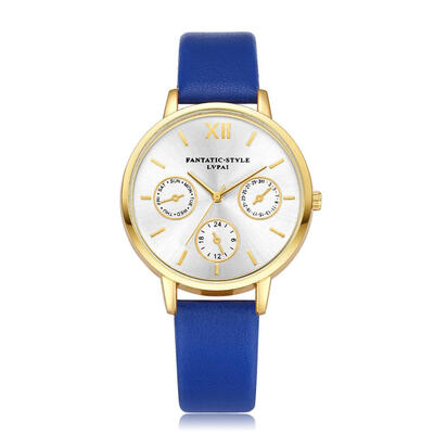 

High Quality Women Watches Golden BorderDial Ladies Quartz Wristwatch Fashion Leather Strap Clock Simple Relogio Feminino50