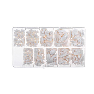 

Fingers Decoration Flowers 200pcspack 5 Sizes False Fake Nails Tips Box for Flexible Practice Model Training Hand Nails DIY Art S