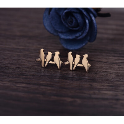 

2017 New Fashion Women Earrings Brushed Geometric Star Stud Earrings for Women Party Gifts e014