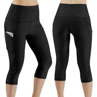 

Womens High Waisted Yoga Pants Fitness Leggings Workout Gym Sports Trousers