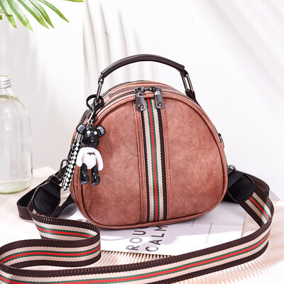 

Summer Korean version of Joker small round bag fashion single shoulder slung dual-purpose ladies portable backpack