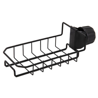 

Kitchen Bathroom Stainless Steel Holder Sponge Sink Caddy Brush Soap Drainer Rack Tool